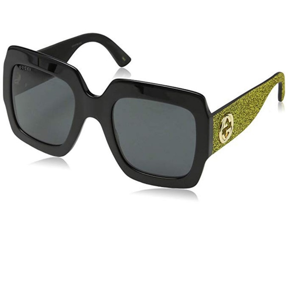 gucci gold glitter sunglasses
